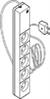 Fem-stik 5R m/ledning hvid